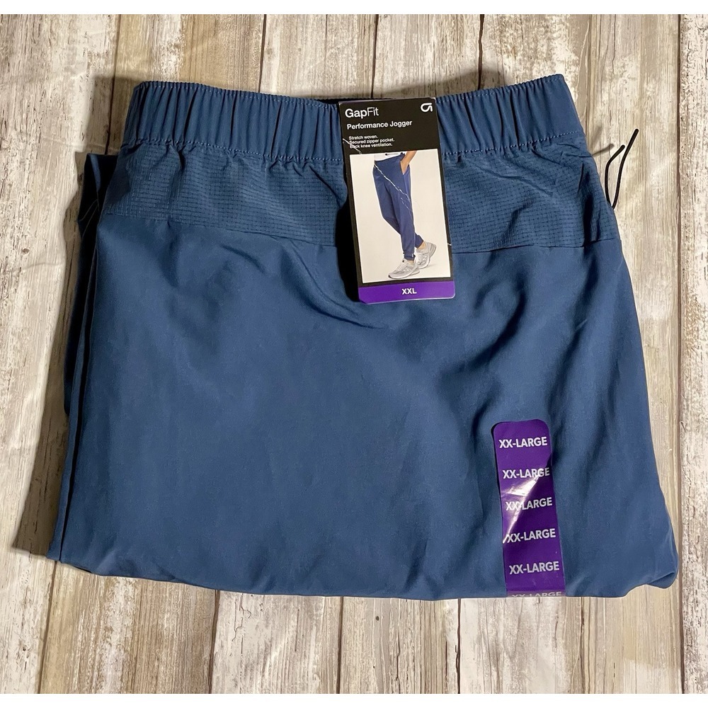 NWT GapFit Performance Joggers Pants Women's XXL.  Blue(moonlight Ocean)